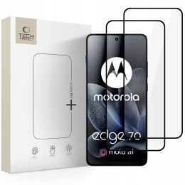 Szkło Hartowane Tech-Protect Glass Fit+ 2-Pack do Motorola Edge 70 5G - Czarne