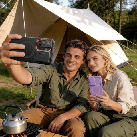 Tech-Protect Kevlar Aura MagSafe Galaxy A57 Fioletowy