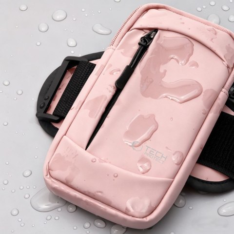 Tech-Protect M6 uniwersalna sportowa opaska na ramię Różowy