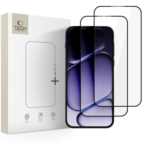 Szkło Hartowane Tech-Protect Glass Fit+ 2-Pack do OnePlus Nord 6 - Czarne