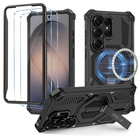 Zestaw Ochronny Etui MagSafe + Szk?o 2-Pack Tech-Protect MagBlast do Galaxy S26 Ultra Czarne
