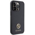 Guess GUHCP15LPS4DGPK i Phone 15 Pro 6.1" czarny/black hardcase Strass Metal Logo