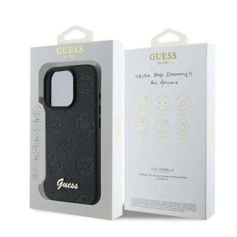 Guess GUHCP16LG4GFGR i Phone 16 Pro 6.3" czarny/black hardcase 4G Classic