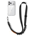 Smycz do Telefonu Tech-Protect C9S Rope Crossbody - Czarno-Pomaraczowa