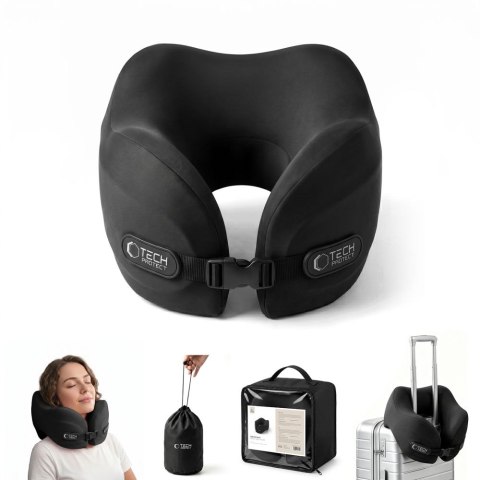 Poduszka Podróżna na Szyję Tech-Protect ComfortRest - Czarna