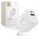 Tech-Protect NCA65W-GaN 2-portowa ładowarka sieciowa PD 65W / QC3.0 biały