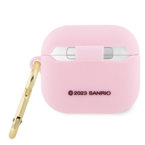 Hello Kitty HKA33DKHSP Airpods 3 cover różowy/pink Silicone 3D Kitty Head