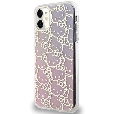 Hello Kitty HKHCN61HCHPEP i Phone 11 / Xr6.1" różowy/pink hardcase IML Gradient Electrop Crowded Kitty Head