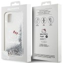 Hello Kitty HKHCN61LIKHET i Phone 11 / Xr 6.1" srebrny/silver hardcase Liquid Glitter Charms Kitty Head