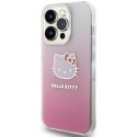 Hello Kitty HKHCP13LHDGKEP i Phone 13 Pro / 13 6.1" różowy/pink hardcase IML Gradient Electrop Kitty Head