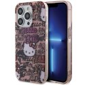 Hello Kitty HKHCP13LHDGPTP i Phone 13 Pro / 13 6.1" różowy/pink hardcase IML Tags Graffiti
