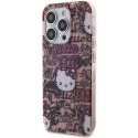 Hello Kitty HKHCP14LHDGPTP i Phone 14 Pro 6.1" różowy/pink hardcase IML Tags Graffiti