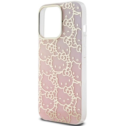 Hello Kitty HKHCP15LHCHPEP i Phone 15 Pro6.1" różowy/pink hardcase IML Gradient Electrop Crowded Kitty Head