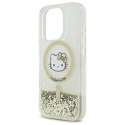 Hello Kitty HKHMP16LLGDIH i Phone 16 Pro 6.3" biały złoty/white gold hardcase Liquid Glitter Fever Mag Safe