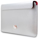 Hello Kitty Sleeve HKCS14PGHDLMS 14"srebrny/silver PU Metal Logo