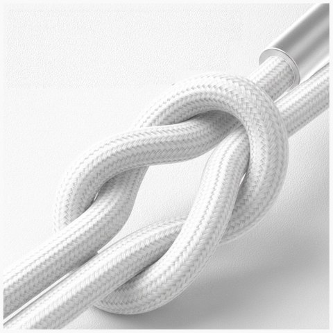 Kabel 3MK Hyper Cable N-SERIES USB-A do Lightning 1m QC 3.0 5V/2.4A 12W Biały