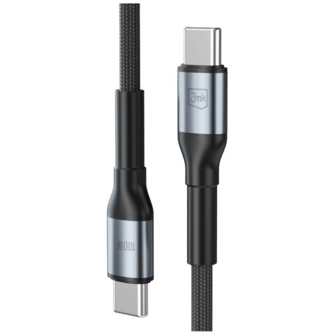 Kabel 3MK Hyper Cable N-SERIES USB-C do USB-C 1,5m 20V/5A 100W czarny