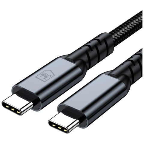 Kabel 3MK Hyper Cable N-SERIES USB-C do USB-C Thunderbolt 4 2m 48V/5A 240W czarny