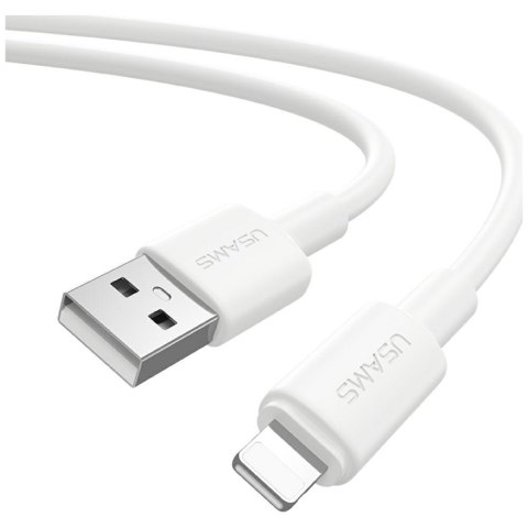 Kabel USAMS U90 2.4A USB-A do Lightning biały