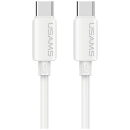 Kabel USAMS U98 30W 3A Silicone Fast Charging USB-C do Lightning biały