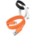 Kabel USAMS U98 3A Silicone Fast Charging USB-C biały