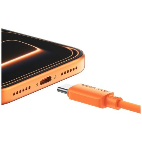 Kabel USAMS U98 3A Silicone Fast Charging USB-C biały