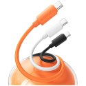 Kabel USAMS U98 3A Silicone Fast Charging USB-C pomarańczowy