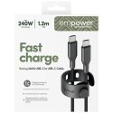Kabel empower by Panzer Glass Racing 240W USB-C do USB-C 1.2m czarny