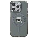 Karl Lagerfeld KLHMP15XHLSKIK i Phone 15 Pro Max 6.7" czarny/black hardcase IML Metal Karl Head Mag Safe