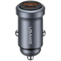 Ładowarka samochodowa USAMS CC322 30W 1x USB-A 1x USB-C tarnish