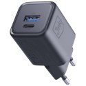 Ładowarka sieciowa 3MK Hyper Charger PD 33W Ga N QC4+ PPS AFC FCP SCP USB-A + USB-C czarny