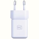 Ładowarka sieciowa 3MK Hyper Ga N Charger 20W 1x USB-A 1XUSB-C PD QC4+ biały