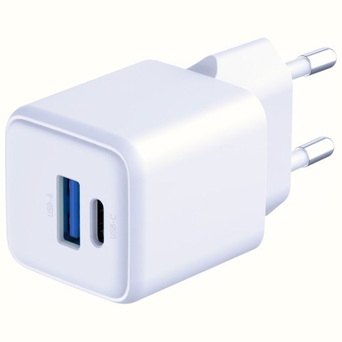Ładowarka sieciowa 3MK Hyper Ga N Charger 20W 1x USB-A 1XUSB-C PD QC4+ biały