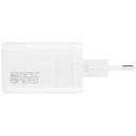 Ładowarka sieciowa 4smarts PDPlug Dual 45W Ga N 2x USB-C biała