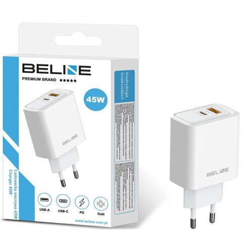 Beline Ładowarka sieciowa Ga N BLN2CW45 1x USB-A 1x USB-C 45W