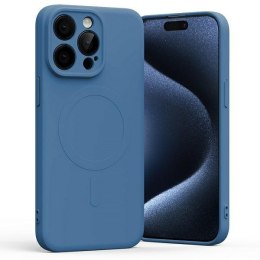 Etui Mercury Mag Safe Semi-Silicone do Apple i Phone 15 Pro Max niebieski