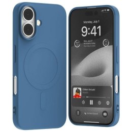 Etui Mercury Mag Safe Semi-Silicone do Apple i Phone 16 niebieski