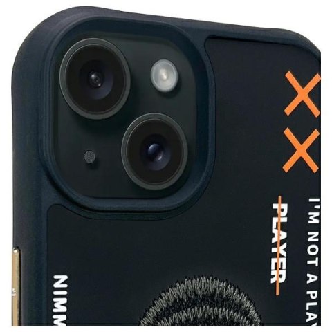 Nimmy etui i Phone 15 6.1" czarny/black Cool&Cute 2.0 Monkey