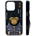 Nimmy etui i Phone 15 Pro 6.1" czarny/black Cool&Cute 2.0 Monkey