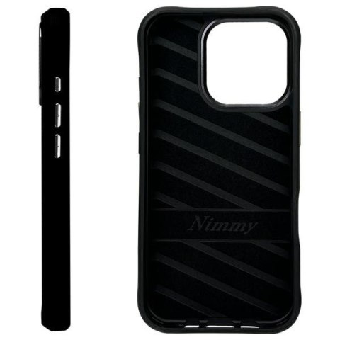 Nimmy etui i Phone 16 Pro 6.3" czarny/black Big Eyed Pet 2.0 Panda