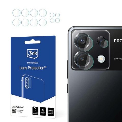 Ochrona na obiektyw aparatu 3MK Lens Protection do Poco X6 5G 4szt
