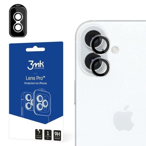 Ochrona na obiektyw aparatu 3MK Lens Protection Pro do Apple i Phone 16 / 16 Plus przezroczysty