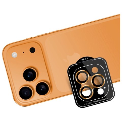 Ochrona na obiektyw aparatu 3MK Lens Protection Pro do Apple i Phone 17 Pro / 17 Pro Max pomarańczowy