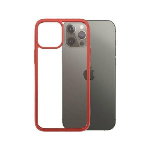 Panzer Glass Clear Case i Phone 12 Pro Max Mandarin Red AB