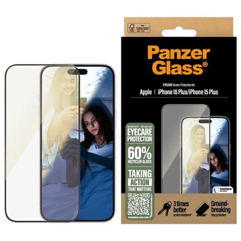 Panzer Glass Eye Care Screen Protectori Phone 16 Plus / 15 Plus 6.7" Ultra-Wide Fit 2867