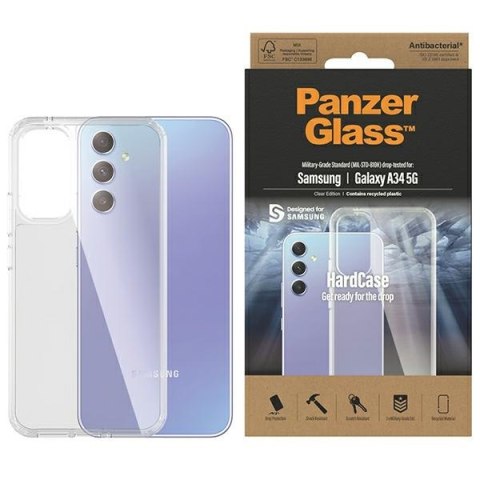 Panzer Glass Hard Case Samsung A34 5GA346 Antibacterial Military grade clear 0444