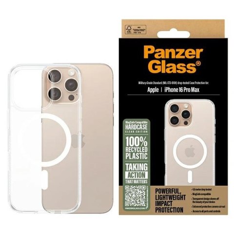 Panzer Glass Hard Case i Phone 16 Pro Max6.9" biały/white Mag Safe 1294