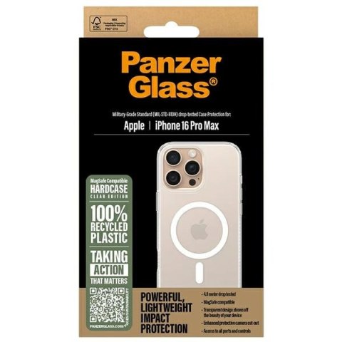 Panzer Glass Hard Case i Phone 16 Pro Max6.9" biały/white Mag Safe 1294
