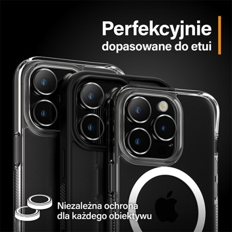 Panzer Glass Hoops Camera i Phone 15 Pro6.1" / 15 Pro Max 6.7" czarny/black 1139 camera lens protector hoop optic rings