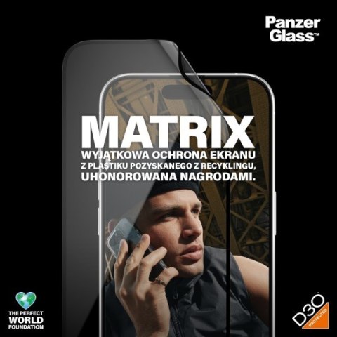 Panzer Glass Matrix D3O UWF i Phone 15 Pro6.1" Ultra-Wide-Fit r PET Screen Protection Easy Aligner Included 2818 hybryda